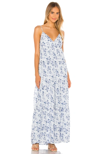 Shop House Of Harlow 1960 X Revolve Janae Dress In Blue Floral