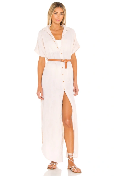 Shop Acacia Oahu Cotton Gauze Dress In Bone