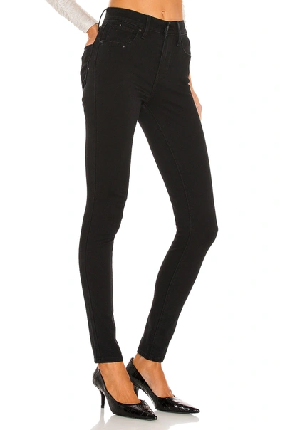 Levi's 721 Cropped High-rise Skinny Jeans In Black