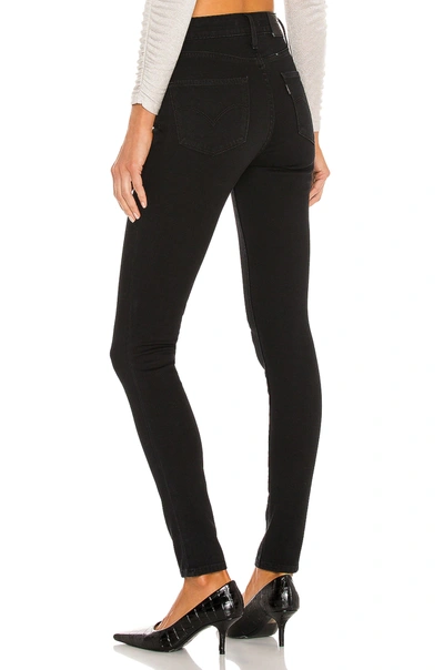 Levi's 721 Cropped High-rise Skinny Jeans In Black