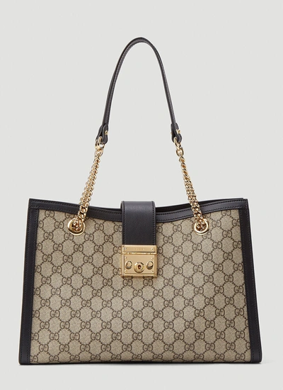 Shop Gucci Padlock Gg Medium Shoulder Bag In Multi