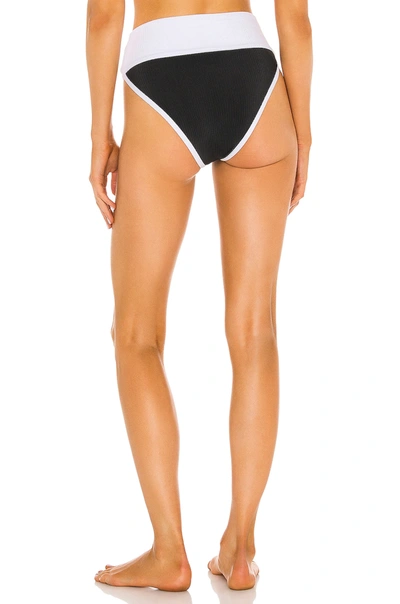 Shop Beach Riot Emmy Bikini Bottom In Black & White