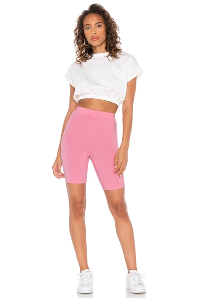 Shop Superdown Antonia Biker Short In Pink