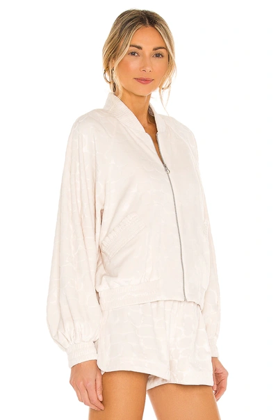Shop Alexis Perkins Velour Jacket In White