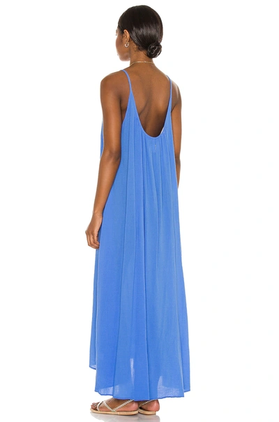 Shop 9 Seed Tulum Maxi Dress In Moroccan Blue