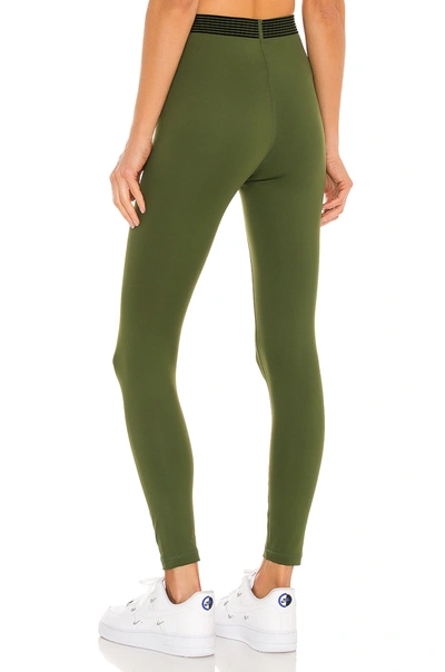 Shop Adam Selman Sport Bonded Active Legging In Tactical Green