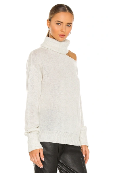 Shop Paige Raundi Sweater In Ivory & Silver