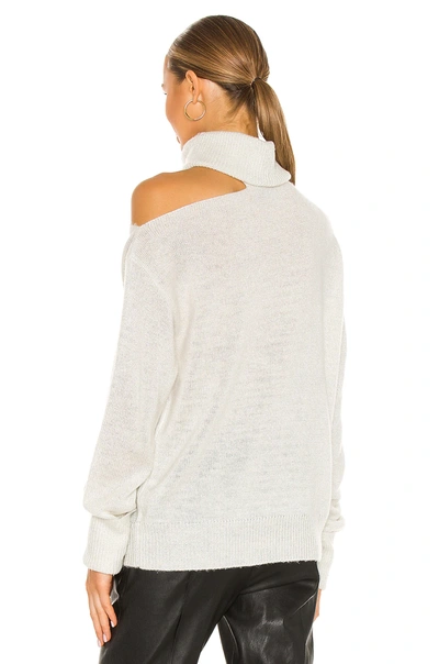 Shop Paige Raundi Sweater In Ivory & Silver