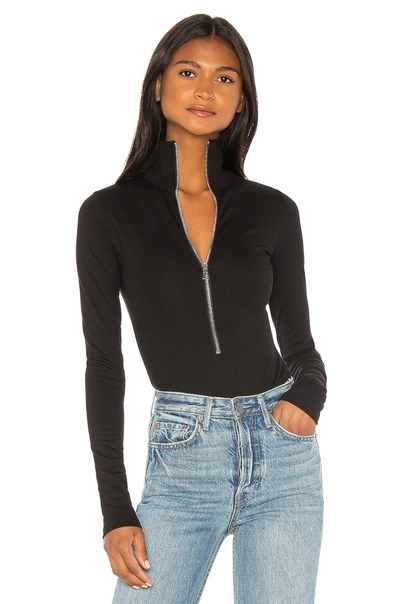 Shop Marissa Webb Zip Front Bodysuit In Black