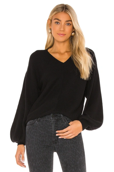Shop 1.state Balloon Sleeve Sweater In Rich Black
