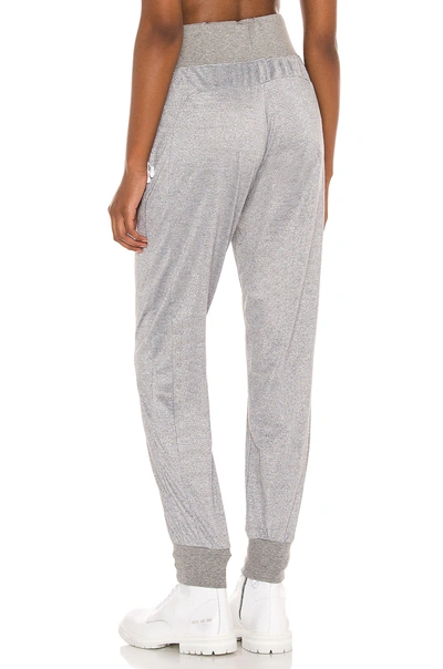 Shop Adam Selman Sport Hi Rise Sweatpant In Heather Grey Lurex