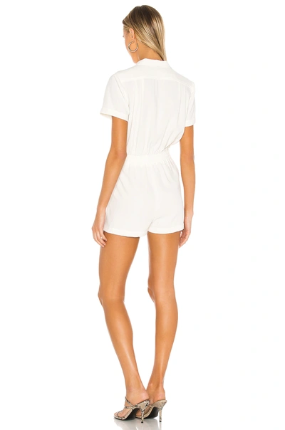 Amanda Uprichard Micki Romper In Ivory