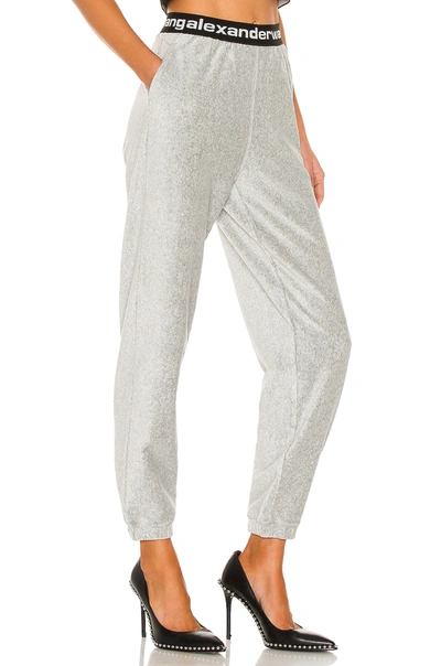 Shop Alexander Wang T Stretch Corduroy Pant In Heather Grey