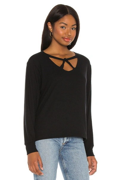 Shop Lna Brushed Cailin Sweatshirt In Black