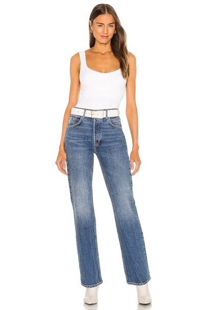 Shop Free People French Girl Flare Jean In Aura Blue