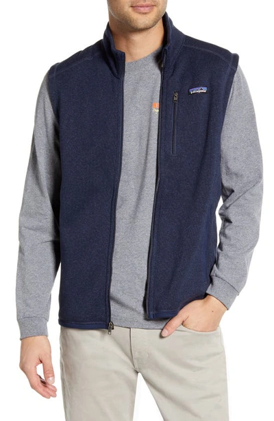 Shop Patagonia Better Sweater® Zip Vest In New Navy