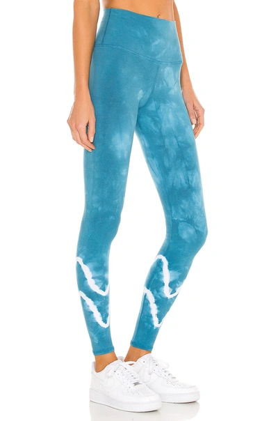 Shop Electric & Rose Sunset Legging In Balboa Blue & Cloud