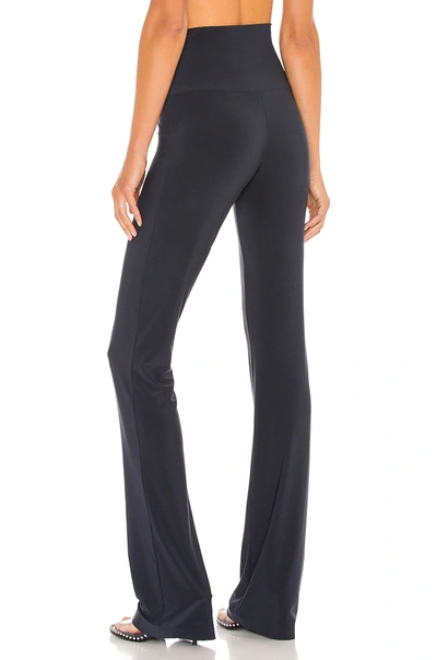 Shop Norma Kamali Boot Pant In Charcoal