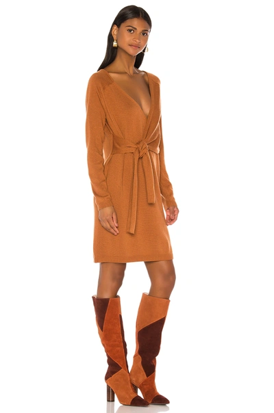 Shop Song Of Style Sammy Wrap Dress In Tan