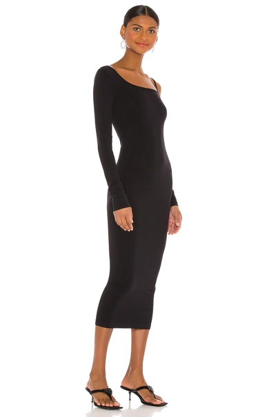 Shop Helmut Lang One Shoulder Dress In Black