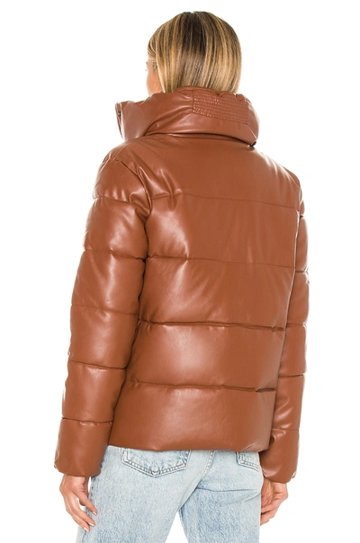 Unreal Fur Major Tom Puffer Jacket In Tan - Atterley In Tan