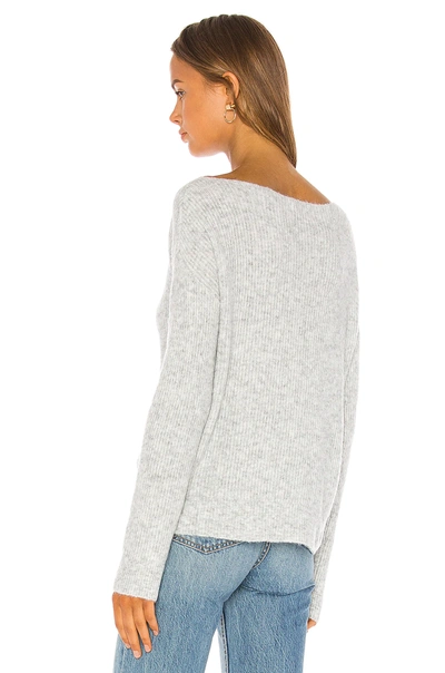 Lovers & Friends Alayah Off Shoulder Sweater In Grey