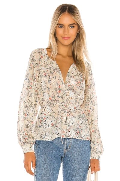 Shop Tularosa Eliza Top In Cream Jasmine Floral