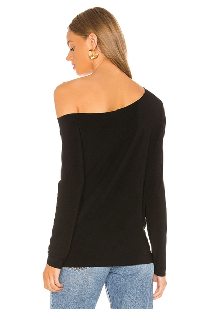 Shop Norma Kamali Long Sleeve Drop Shoulder In Black
