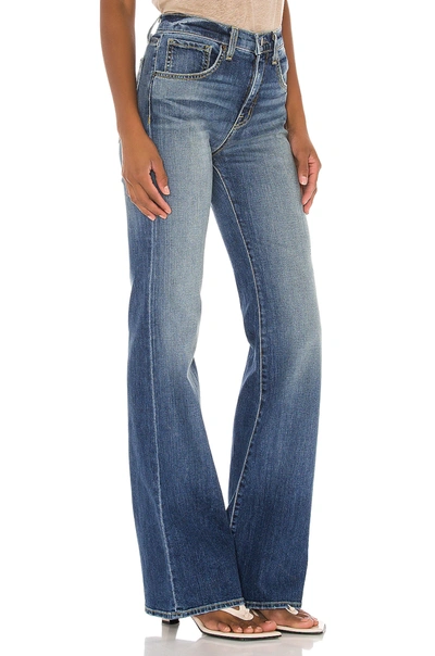Nili Lotan Florence Distressed High-rise Flared Jeans In Classic Wash