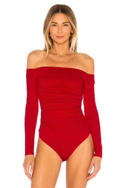 Shop Lovers & Friends Lyanna Bodysuit In Red