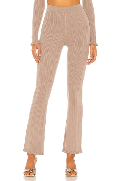 Tularosa Variegated Rib Pant In Taupe