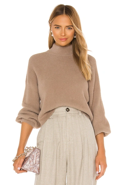 Shop Michelle Mason Turtleneck Sweater In Putty