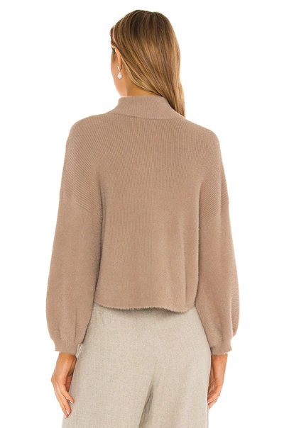 Shop Michelle Mason Turtleneck Sweater In Putty
