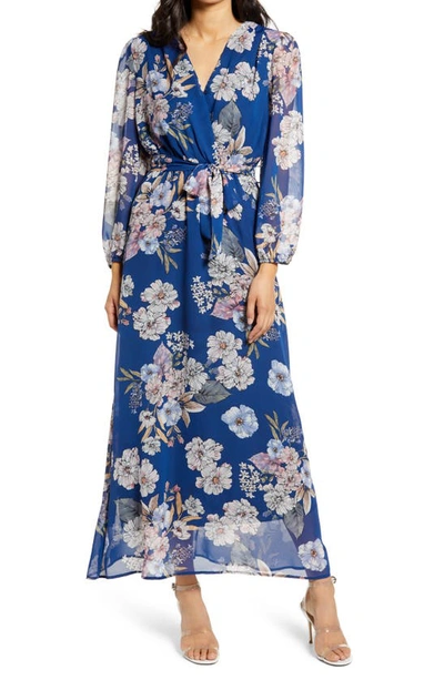 Shop Fraiche By J Megan Floral Long Sleeve Dress