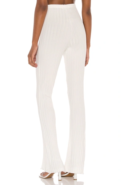 Shop Privacy Please Ribbed Flare Pant In Ivory