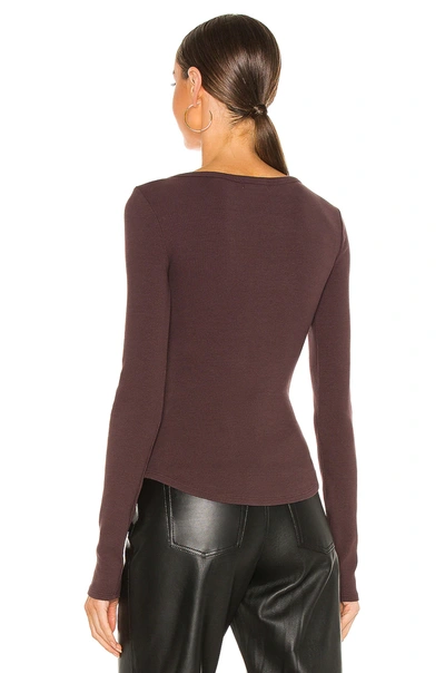 Shop Lovers & Friends Fitted Long Sleeve Top In Brown