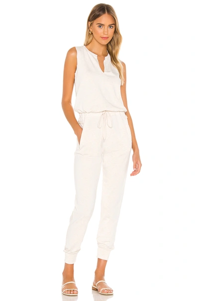 Shop 525 America Sleeveless Jumpsuit In Linen Melange