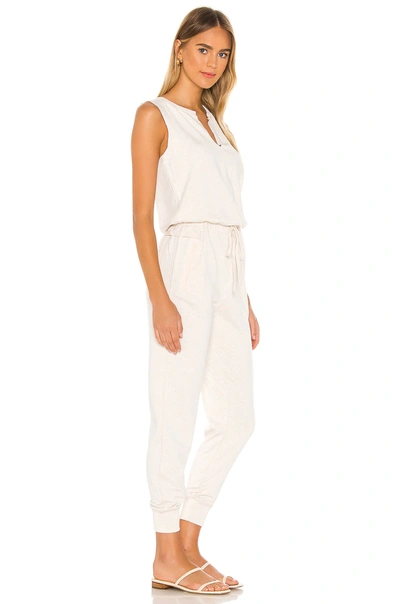 Shop 525 America Sleeveless Jumpsuit In Linen Melange