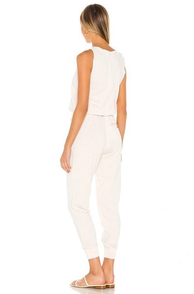 Shop 525 America Sleeveless Jumpsuit In Linen Melange