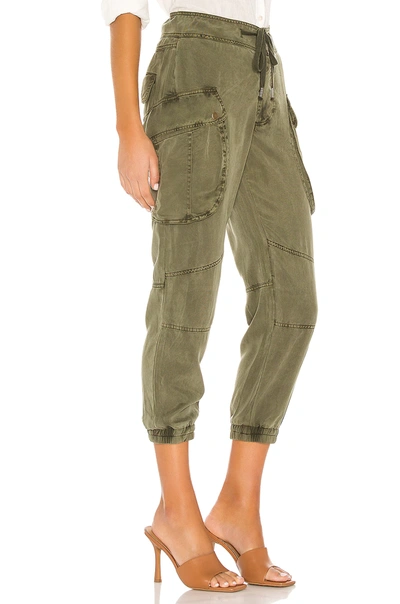 Shop Yfb Clothing Clyde Cargo Pant In Pine Pigment