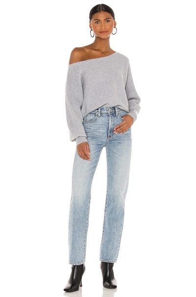 House Of Harlow 1960 X Revolve Winifred Wide Neck Sweater In Grey