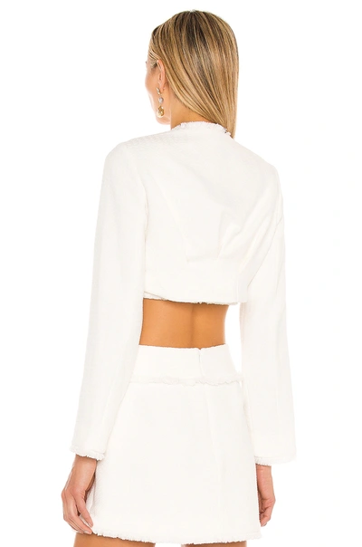 Shop Alexis Madelyn Light Jacquard Jacket In White