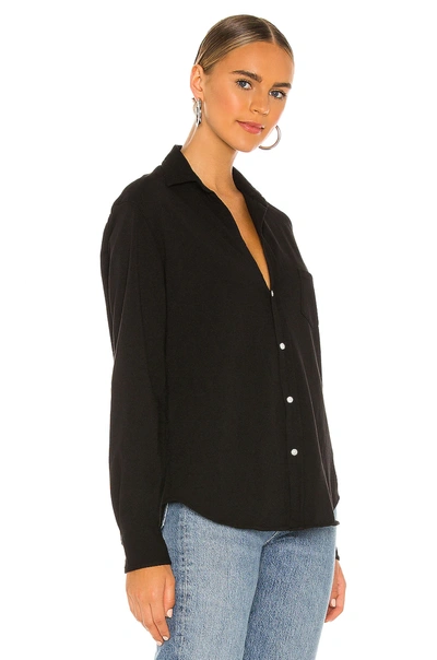 Shop Frank & Eileen Eileen Knit Button Down Shirt In Black