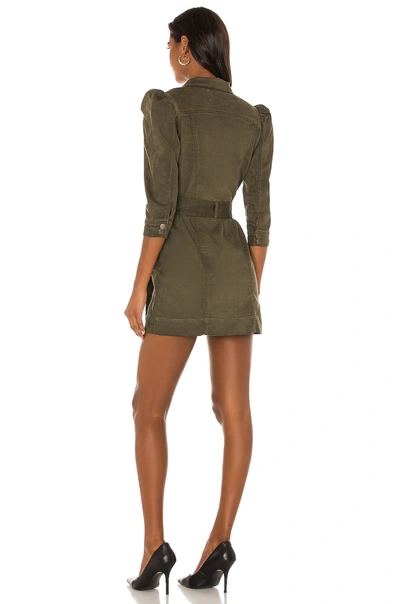 Shop Retroféte Lema Dress In Army Green