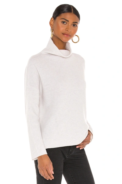 Shop Vince Funnel Neck Pullover In White