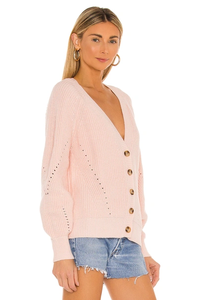 Shop Tularosa Natalia Cardigan In Baby Pink