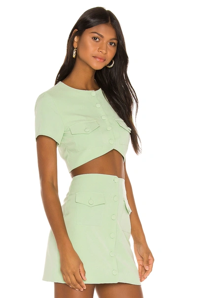 Shop Song Of Style Gala Top In Green Tea