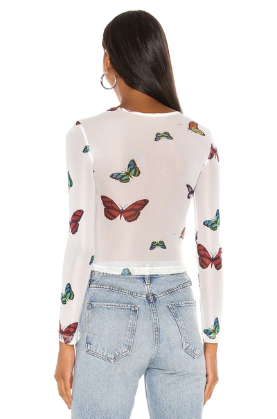 Ari Butterfly Mesh Top