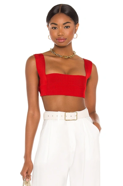 Shop Haight Knit Amanda Top In Red