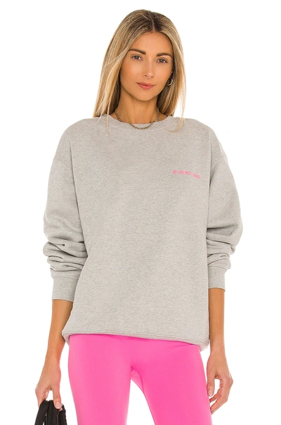 Shop Helmut Lang Logo Sweatshirt In Vapor Heather